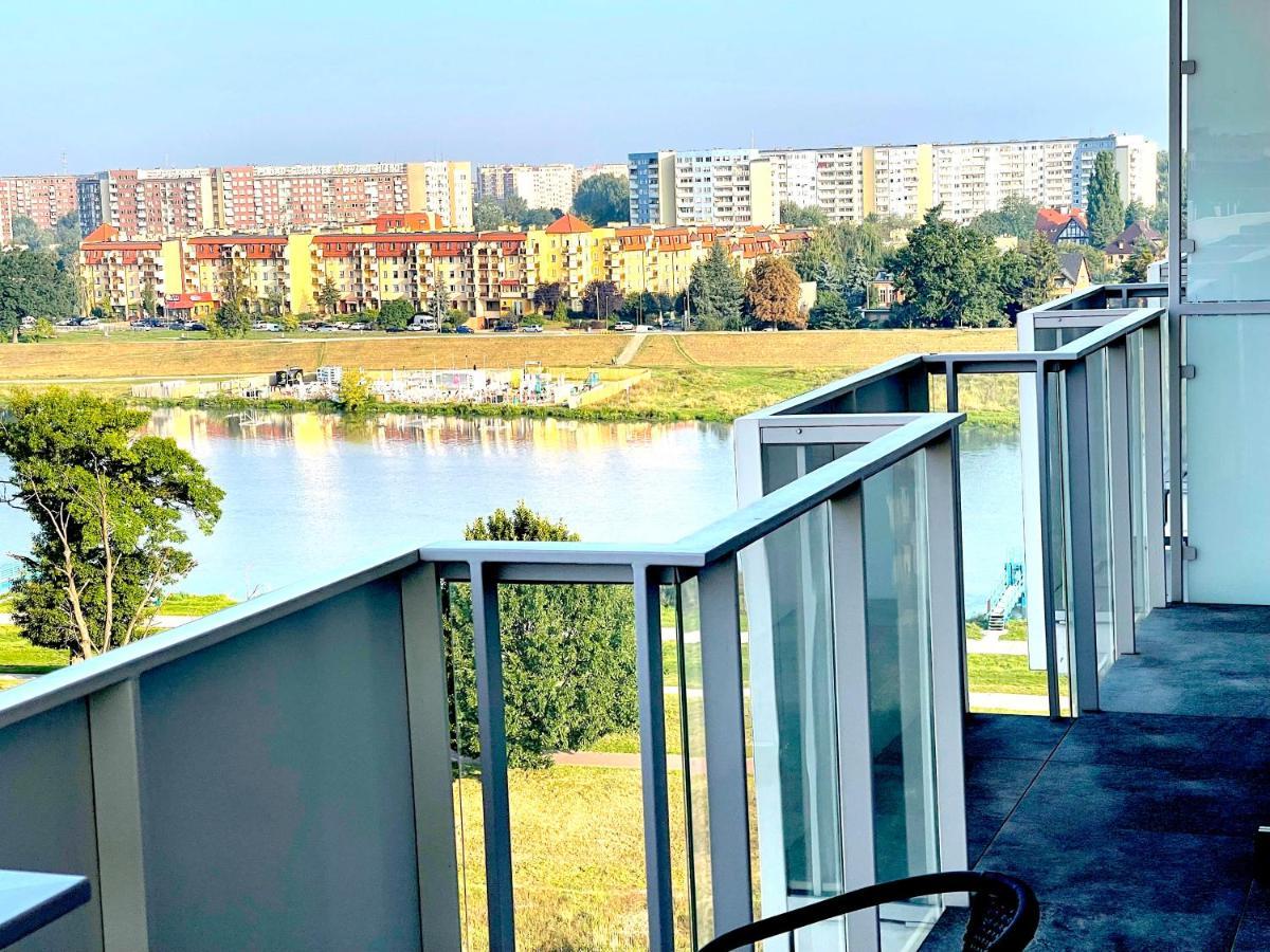 Apartament Z Tarasem I Widokiem Na Odre 브로츠와프 외부 사진