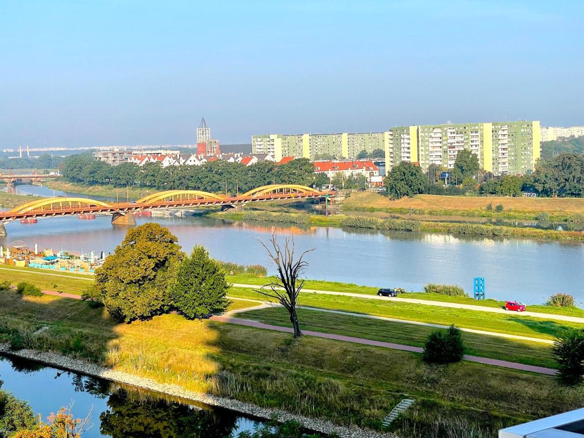 Apartament Z Tarasem I Widokiem Na Odre 브로츠와프 외부 사진